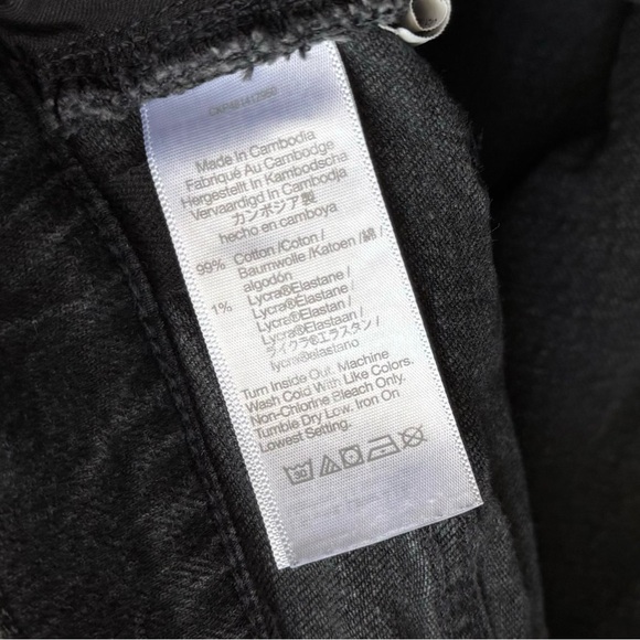 Madewell Faded Black High Rise 90s Straight Jeans Size 30 Women - Picture 7 of 15